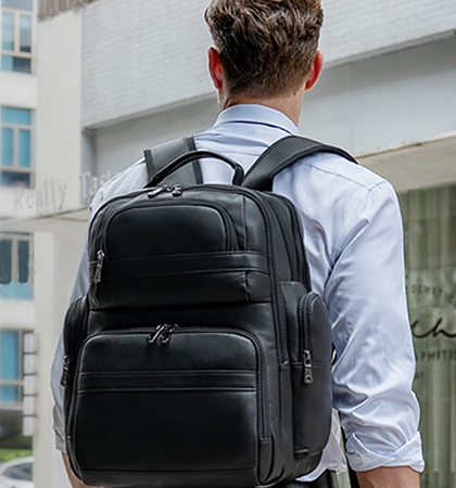 Ceason style snapshot featuring a backpack